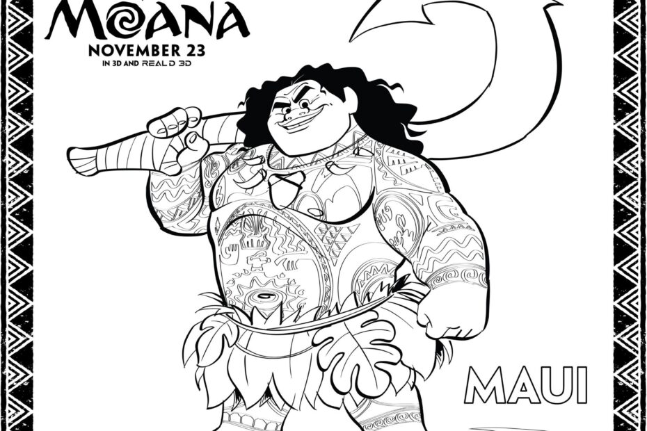 Moana Coloring Pages Best Coloring Pages For Kids