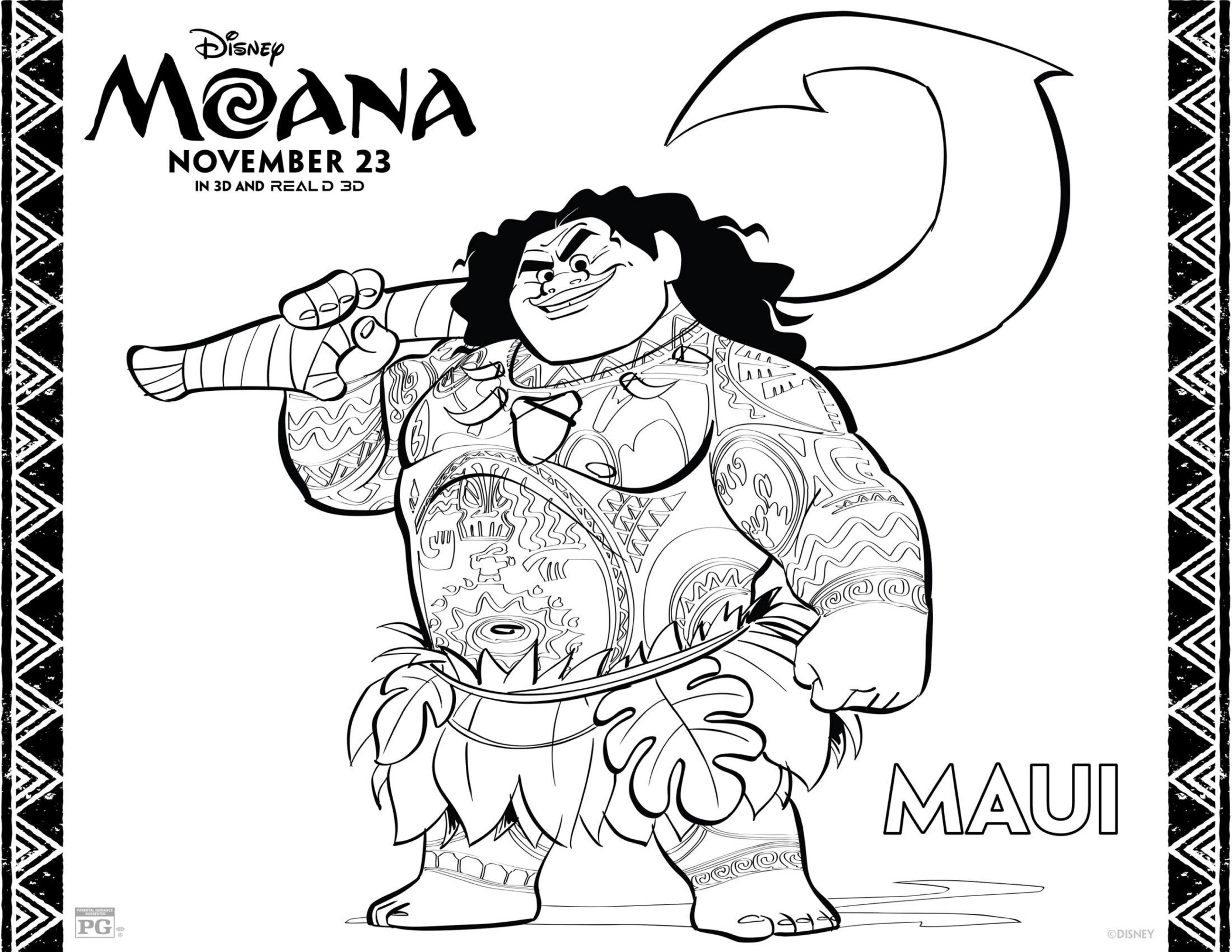 Moana Coloring for Kids Moana Coloring for Kids
