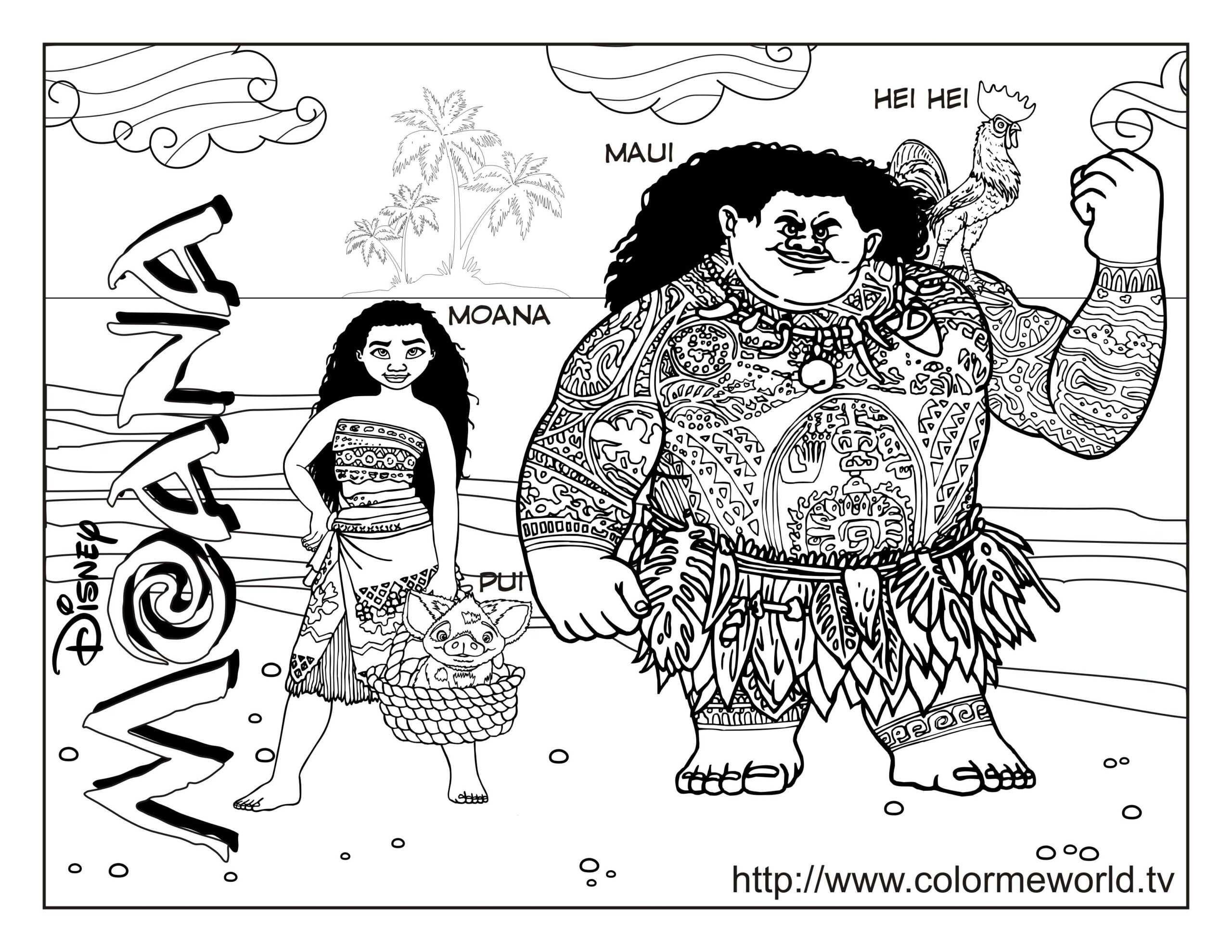 Moana Coloring Pages Coloring Home Moana Coloring Pages Coloring Home