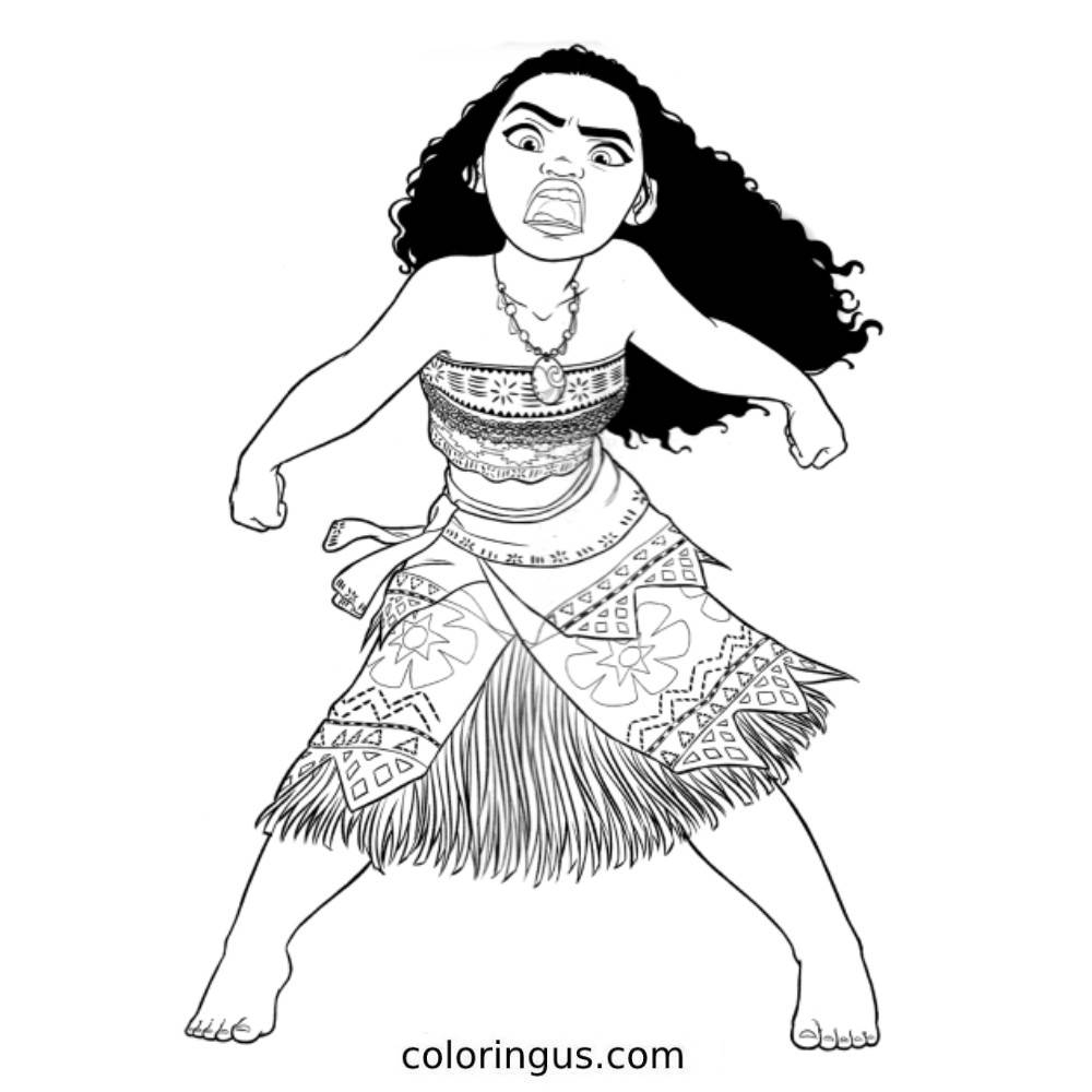 moana printable coloring moana printable coloring
