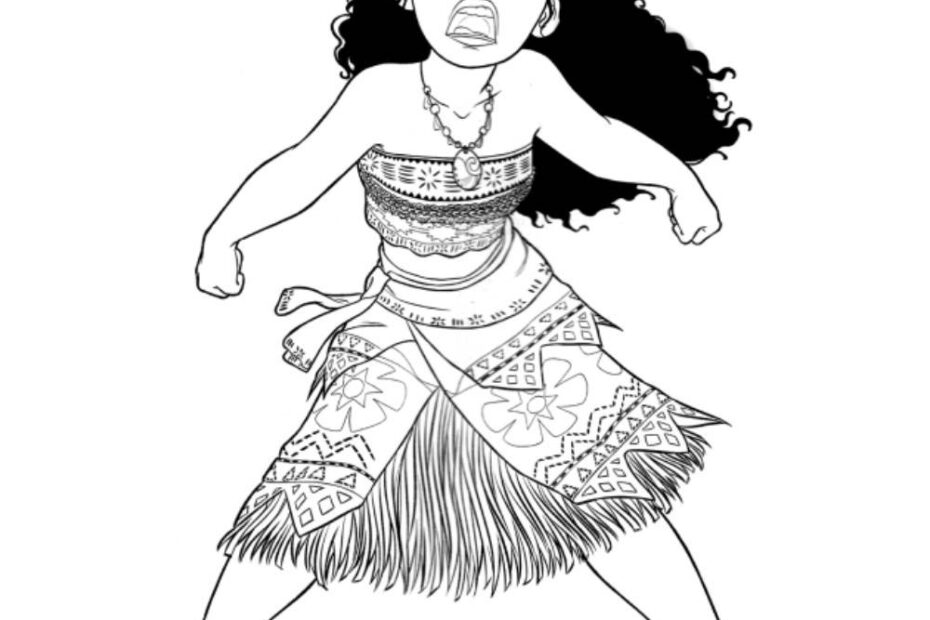 Moana Coloring Pages Free Printable PDF
