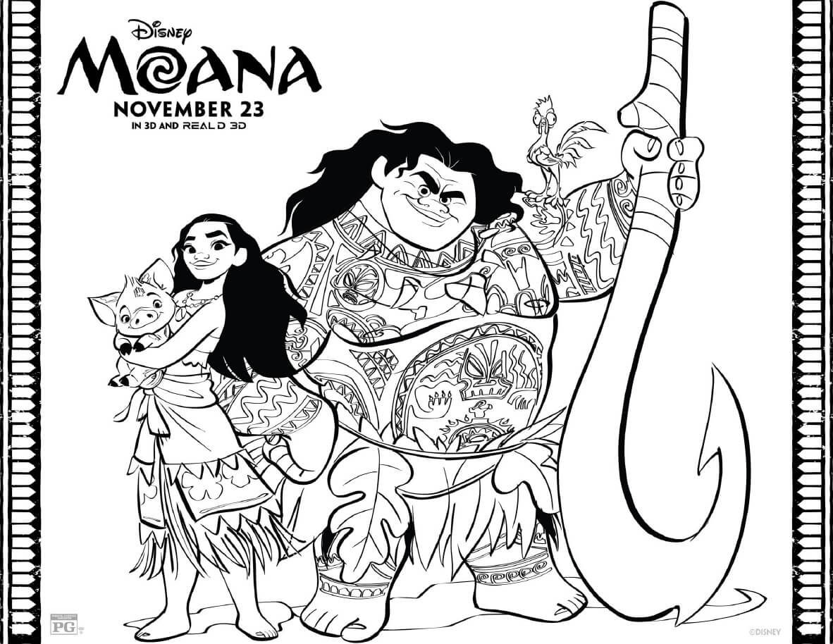 Coloring Pages of Moana Coloring Pages of Moana