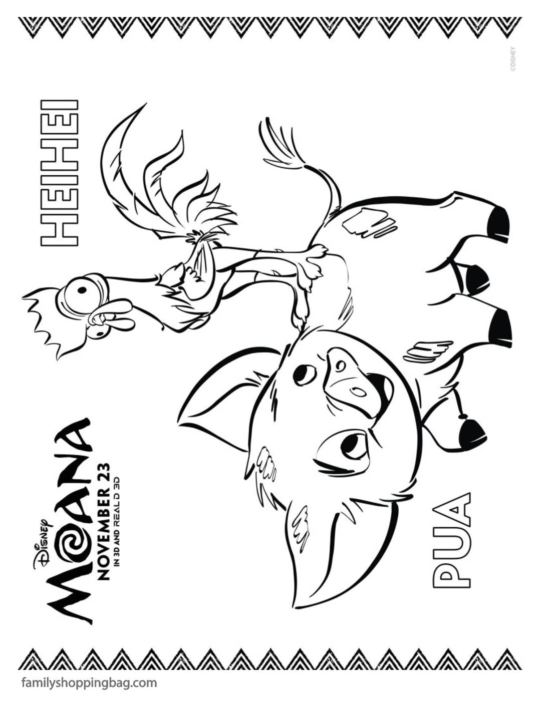 Moana Coloring Pages PDF Moana Coloring Pages PDF