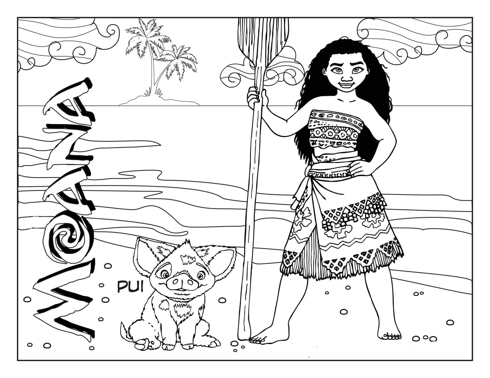 Disney Moana Coloring Set Disney Moana Coloring Set