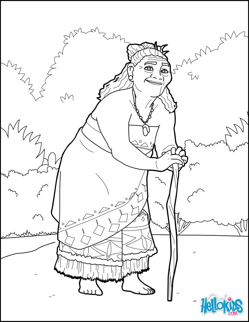 Moana Coloring Pictures Grandma Coloring Pages Moana Coloring Pictures Grandma Coloring Pages