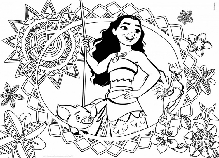 Moana Coloring Pictures Grandma Pages Sketch Coloring Page The Best