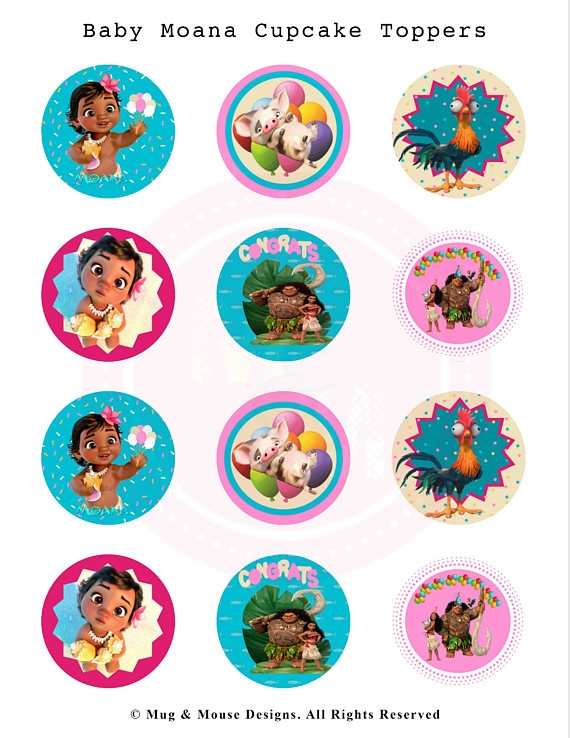 Moana Cupcake Toppers Printable Printable Word Searches Moana Cupcake Toppers Printable Printable Word Searches