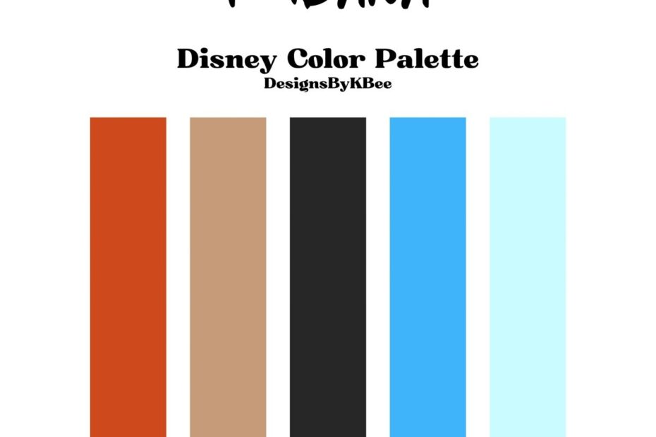 Moana Disney Color Palette