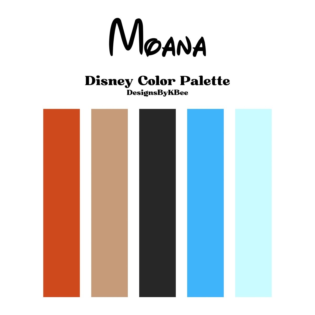 Moana Disney Color Palette Moana Disney Color Palette