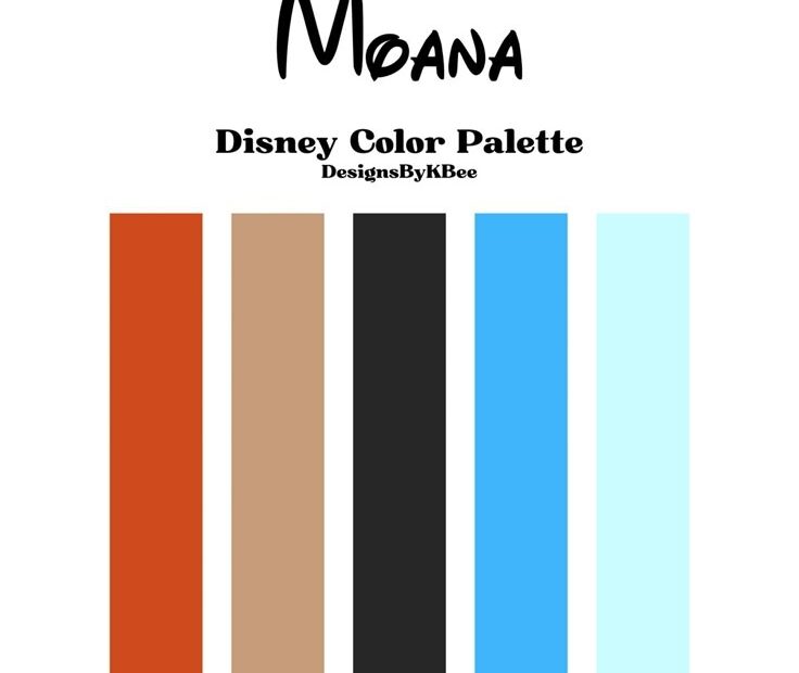 Moana Disney Color Palette Disney Colors Movie Color Palette