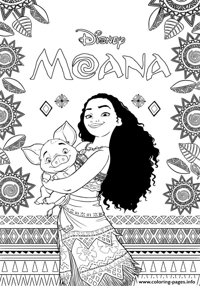 Moana Disney Coloring Page Printable Moana Disney Coloring Page Printable