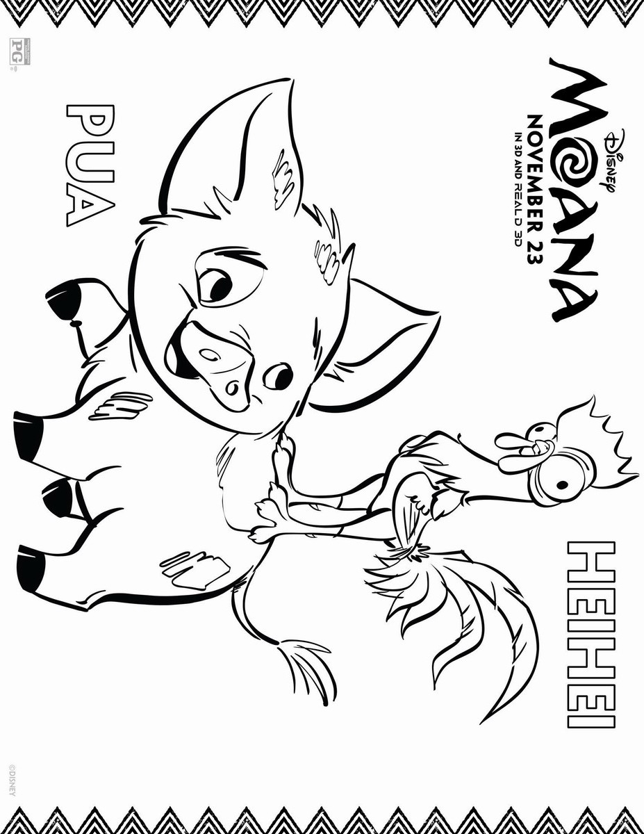 Coloring Pages Disney Moana Two Coloring Pages Disney Moana Two