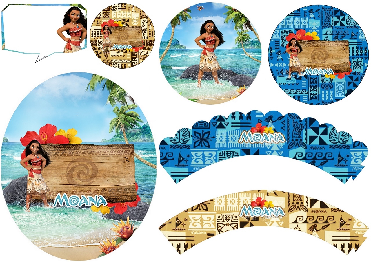 Moana Cupcake Toppers Printable Free Moana Cupcake Toppers Printable Free