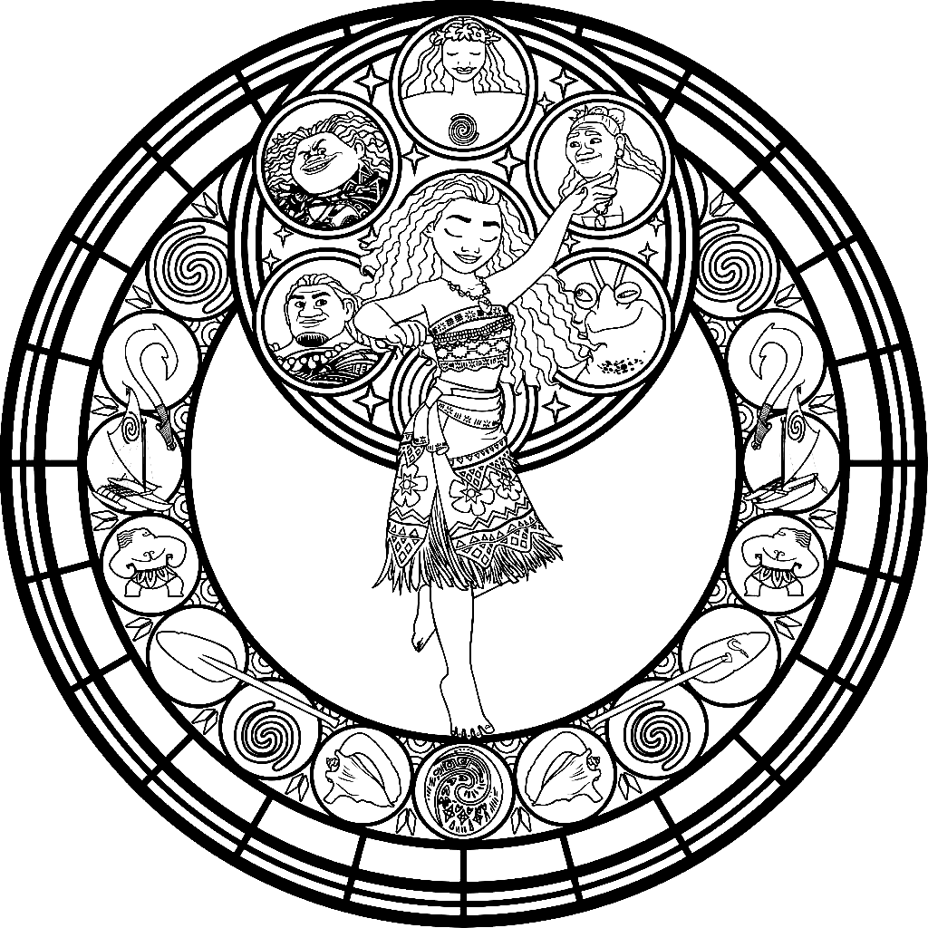 Moana Mandala Coloring Page Free Printable Coloring Pages Moana Mandala Coloring Page Free Printable Coloring Pages