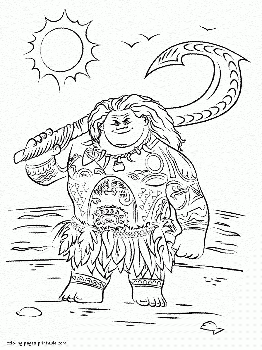 Maui Coloring Sheets Maui Coloring Sheets