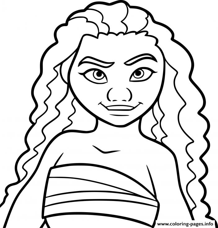 Moana Princess Disney Coloring Page Printable Moana Princess Disney Coloring Page Printable