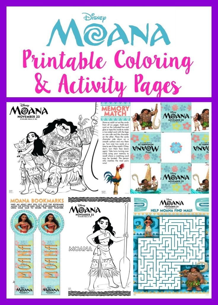 MOANA Printable Coloring And Activity Pages Disney Moana Moana MOANA Printable Coloring And Activity Pages Disney Moana Moana