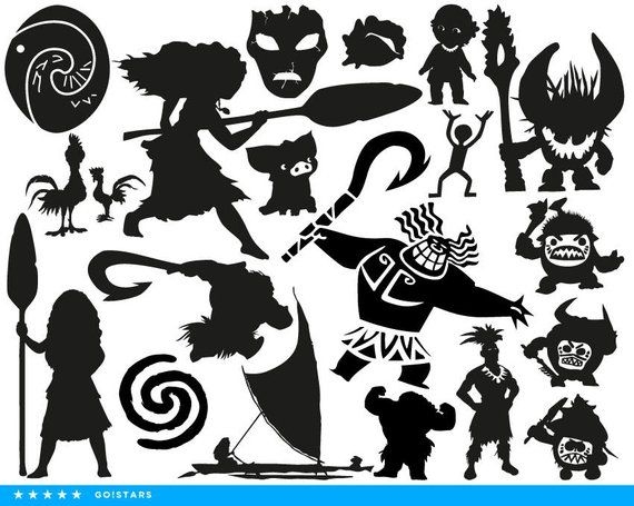 Moana Svg Moana Clipart Maui Svg Polynesia Svg Ocean Svg