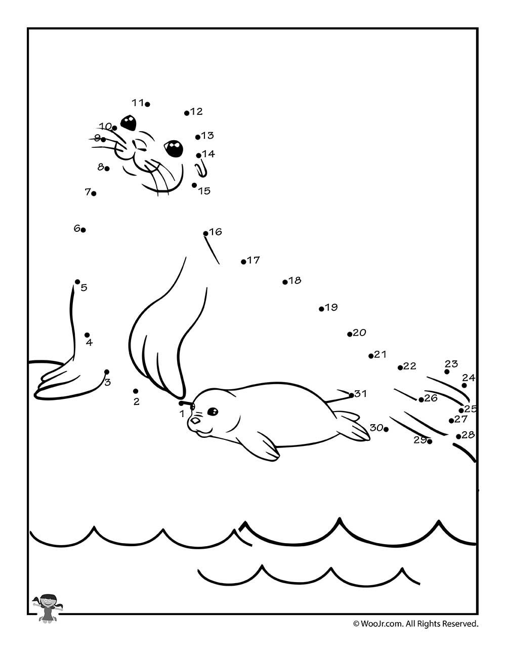 Mom And Baby Seal Dot To Dot Worksheet Woo Jr Kids Activities Mom And Baby Seal Dot To Dot Worksheet Woo Jr Kids Activities