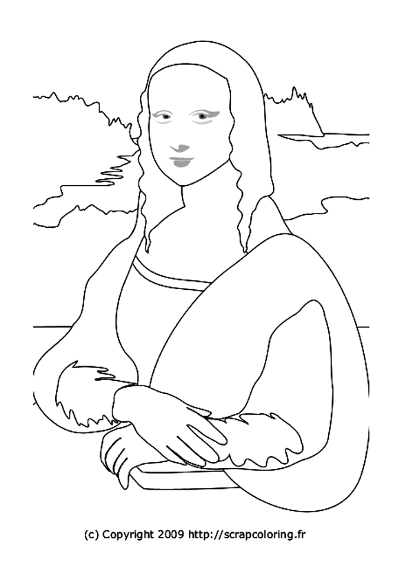 Mona Coloring Page Coloring Pages Mona Coloring Page Coloring Pages