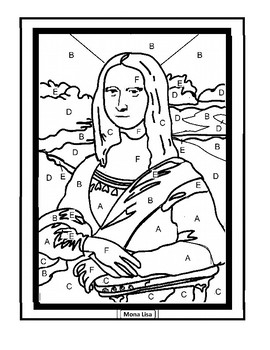 Mona Lisa Color By Number