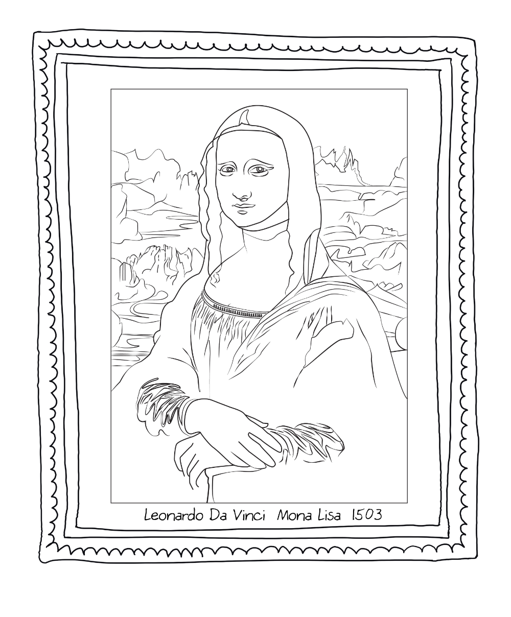 Mona Lisa Coloring Pages Coloring Pages Mona Lisa Coloring Pages Coloring Pages
