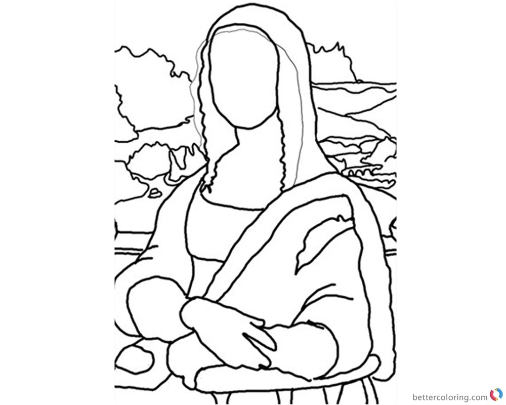 Mona Lisa Coloring Pages Elegant Stick Postcard Free Printable Mona Lisa Coloring Pages Elegant Stick Postcard Free Printable