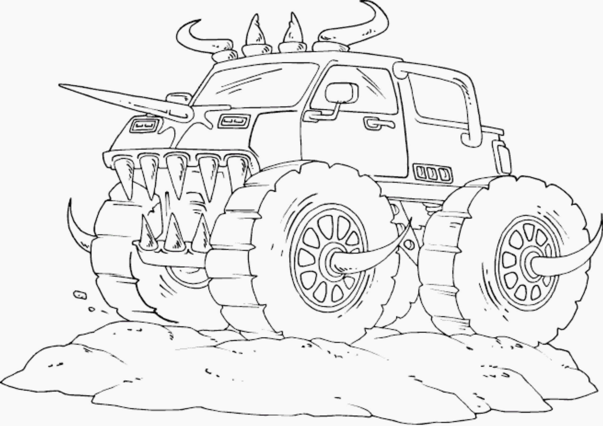 Monster Truck Coloring Pages For Kids Coloring Home Monster Truck Coloring Pages For Kids Coloring Home