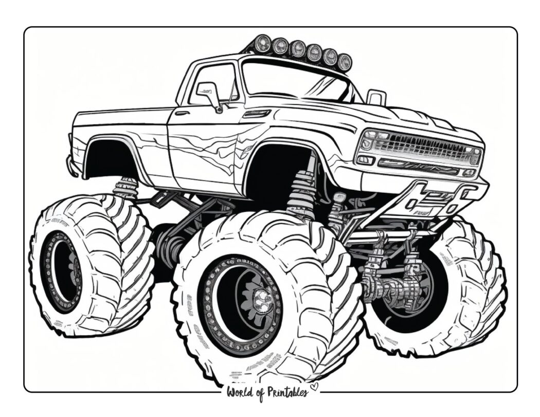 free monster truck coloring sheet free monster truck coloring sheet
