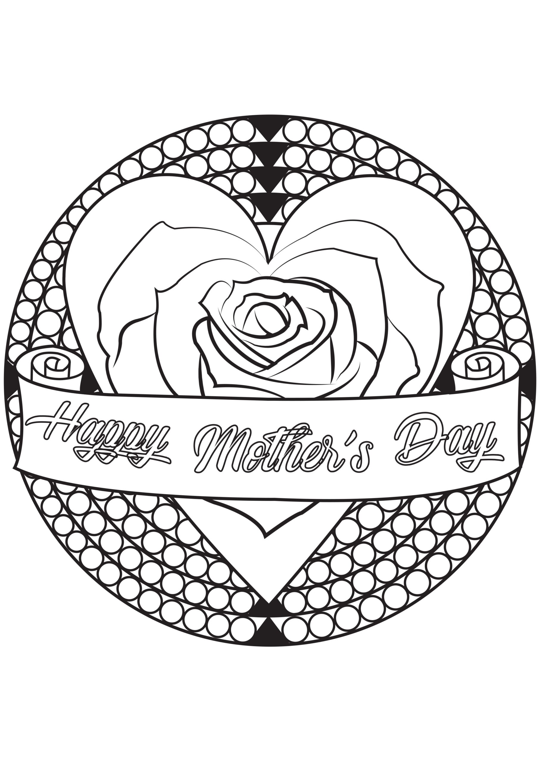 Mother 39 s Day Mandala Mother 39 s Day Kids Coloring Pages Mother 39 s Day Mandala Mother 39 s Day Kids Coloring Pages