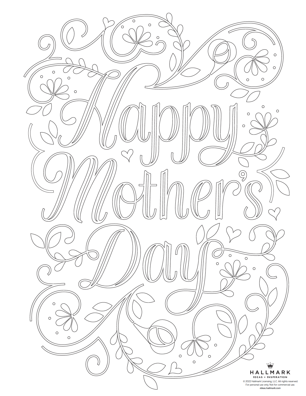 Mothers Day Coloring Sheet Printable Free Coloring Sheet Printables 