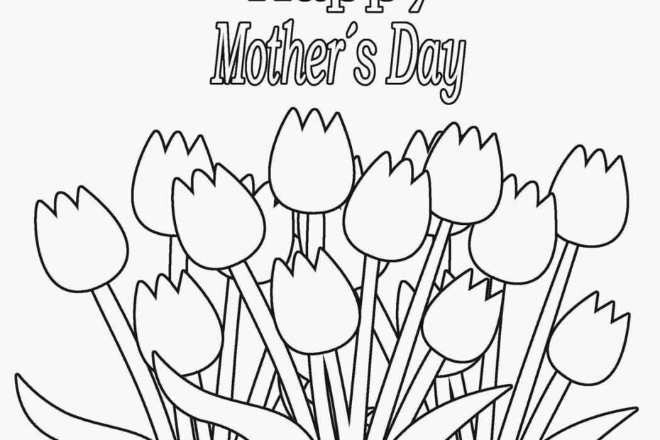Mothers Day Printable Coloring Pages At GetDrawings Free Download