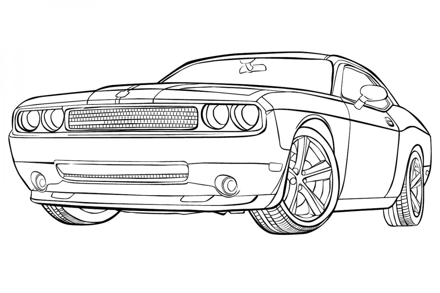 Muscle Car Coloring Sheets Coloring Pages