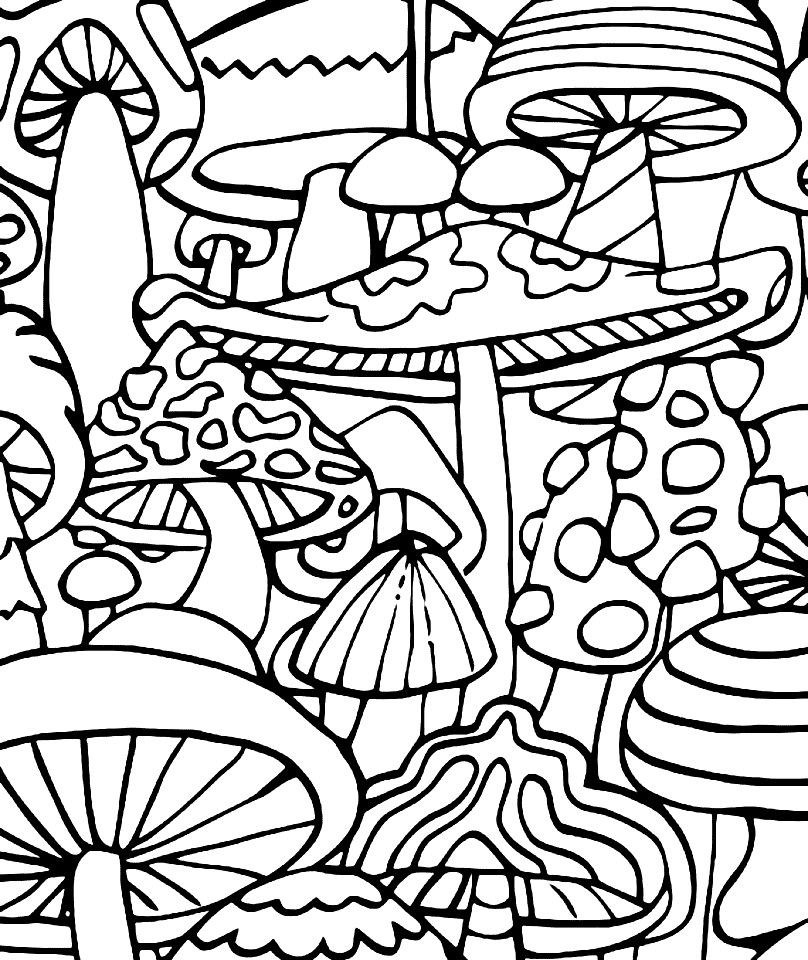 Mushroom Coloring Pages Printable Coloring Pages Mushroom Coloring Pages Printable Coloring Pages
