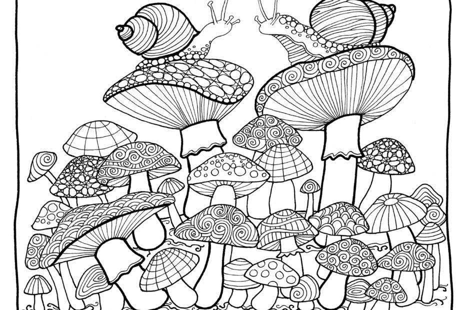 Mushroom House Coloring Pages Coloring Pages Easy Coloring Pages