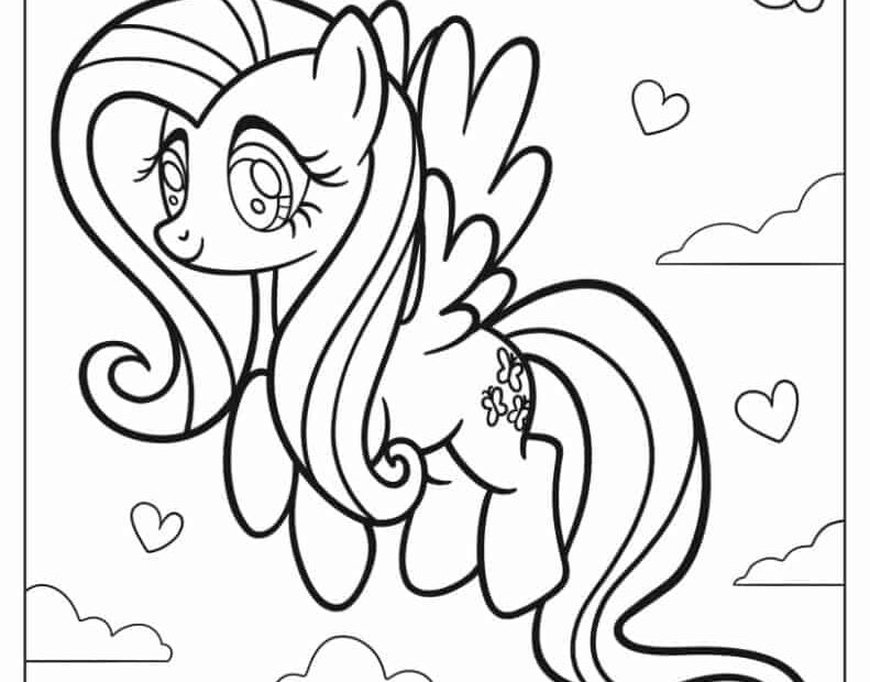 My Little Pony Fluttershy Printable Coloring Pages Infoupdate