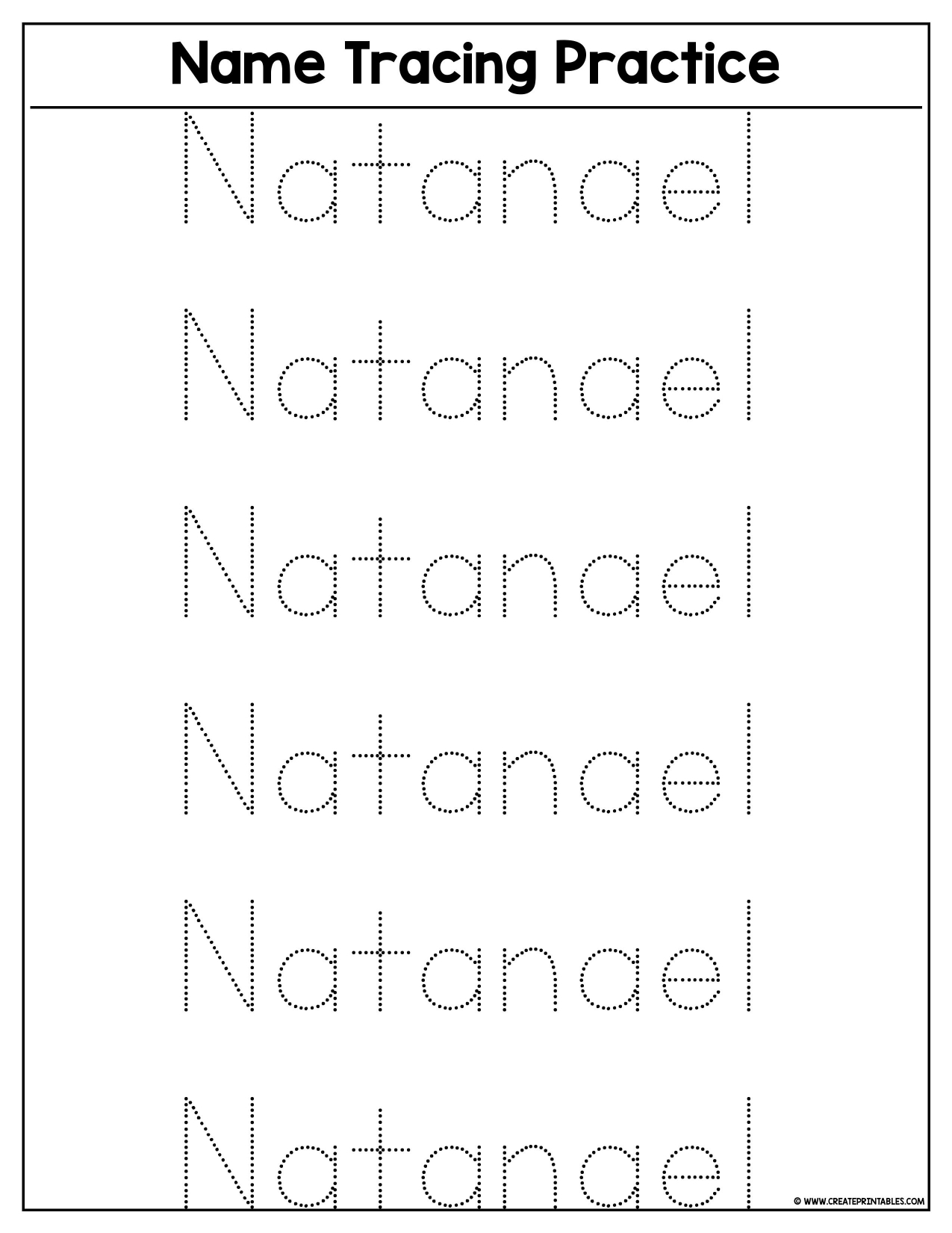 Name Tracing Practice Free Printable Name Tracing Generator Name Tracing Practice Free Printable Name Tracing Generator