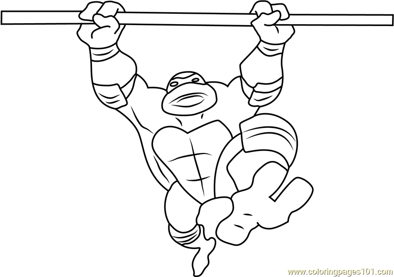 Ninja Turtle Donatello Coloring Page For Kids Free Teenage Mutant