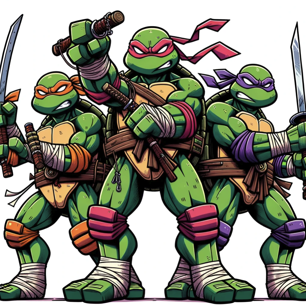 Ninja Turtle names and colours Ninja Turtle names and colours