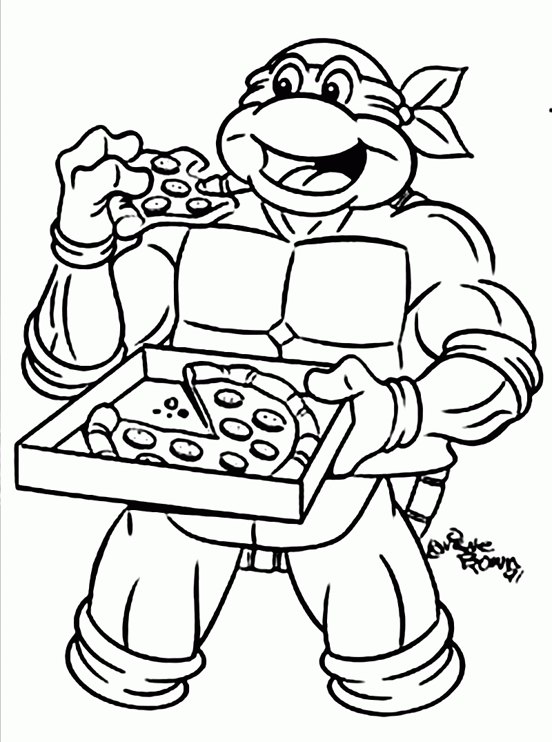 Ninja Turtles Coloring Pages Free Printable Coloring Home