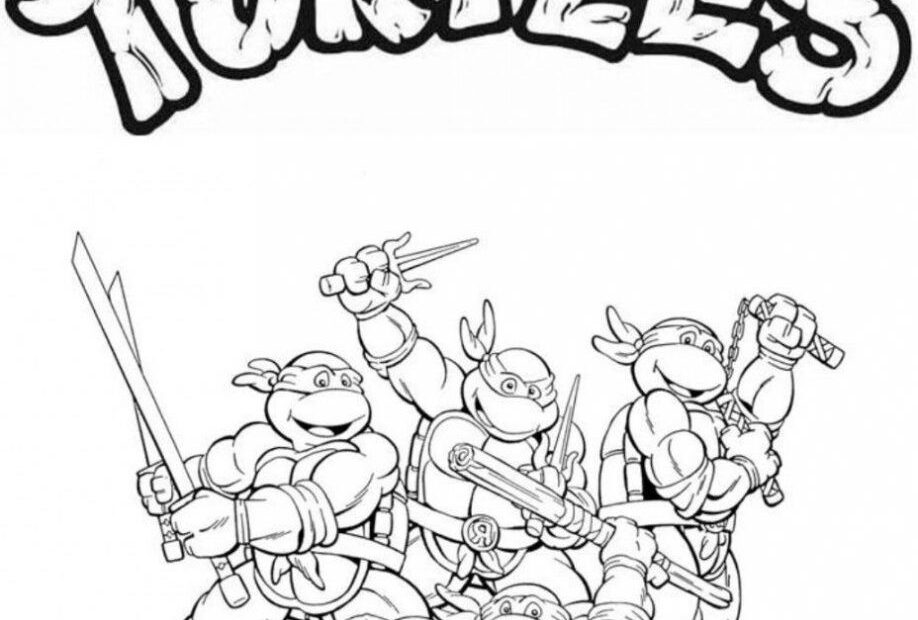 Ninja Turtles Coloring Pages Pdf Coloring Home