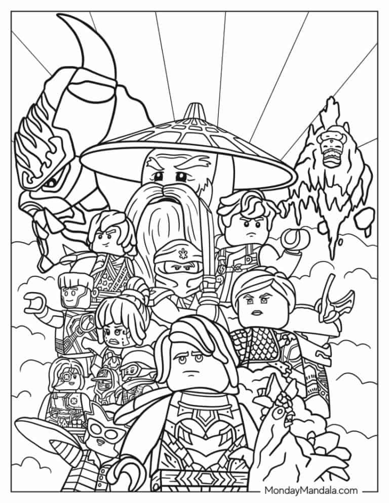 Ninjago Coloring Pages Ninjago Coloring Pages