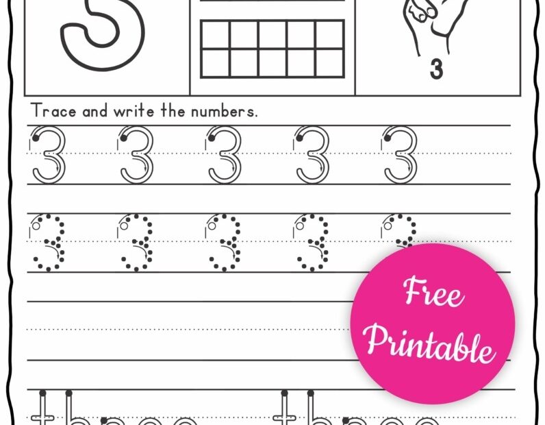 Number Tracing Worksheets Pdf Free Download Printable Form Templates