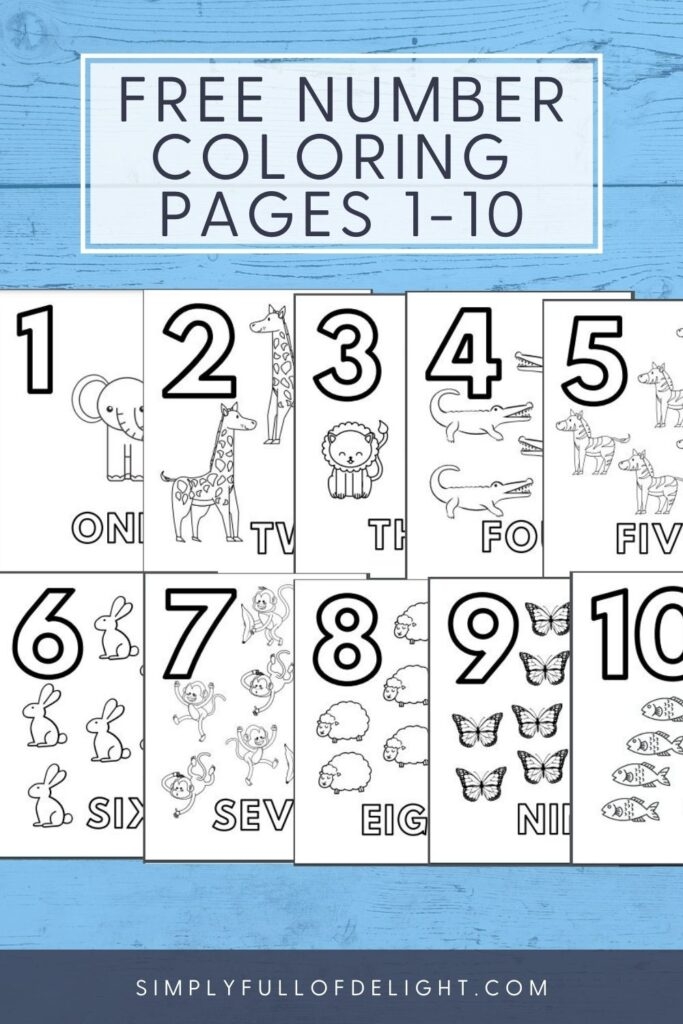 Numbers Coloring Pages Printable Numbers Coloring Pages Printable