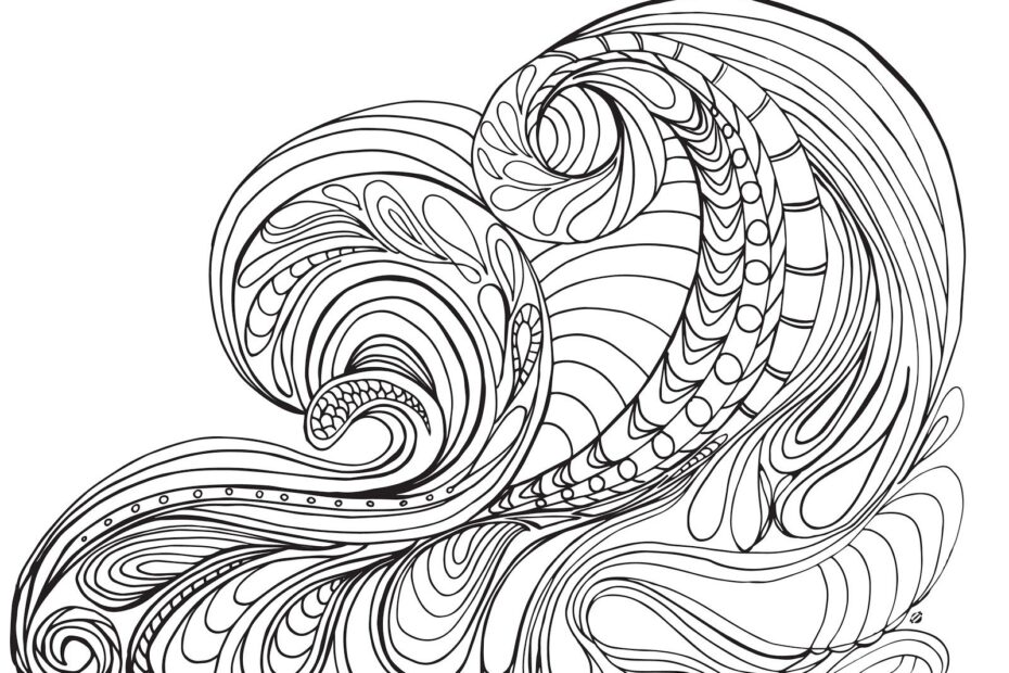Ocean Waves Coloring Pages Coloring Home
