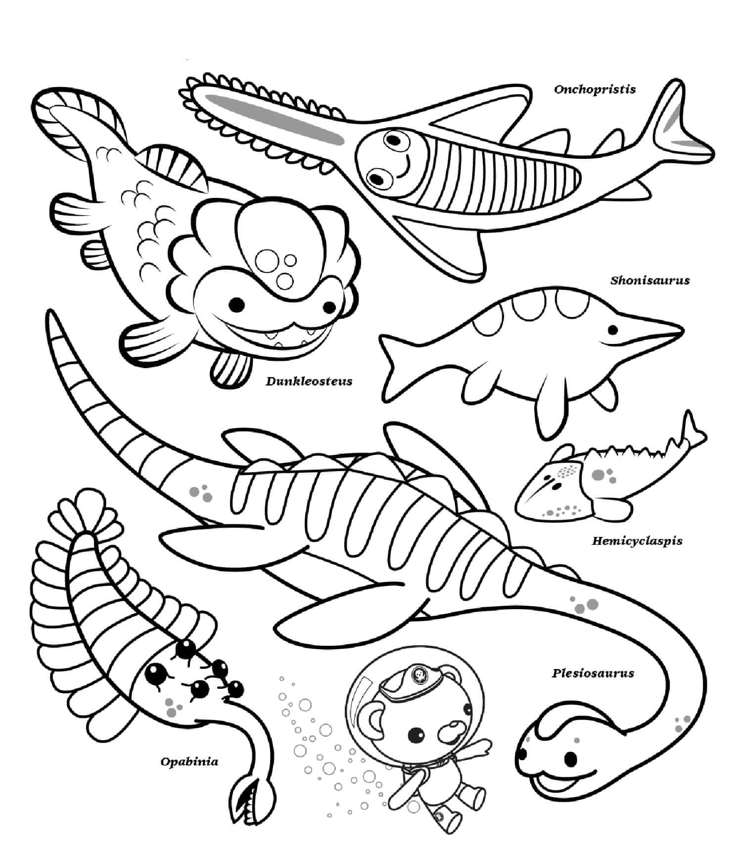 Octonauts Ocean Creatures Coloring Page Free Printable Coloring Pages Octonauts Ocean Creatures Coloring Page Free Printable Coloring Pages