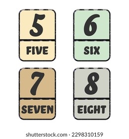 Ordinal Numbers 1 4 Colored Flashcard Stock Vector Royalty Free Ordinal Numbers 1 4 Colored Flashcard Stock Vector Royalty Free