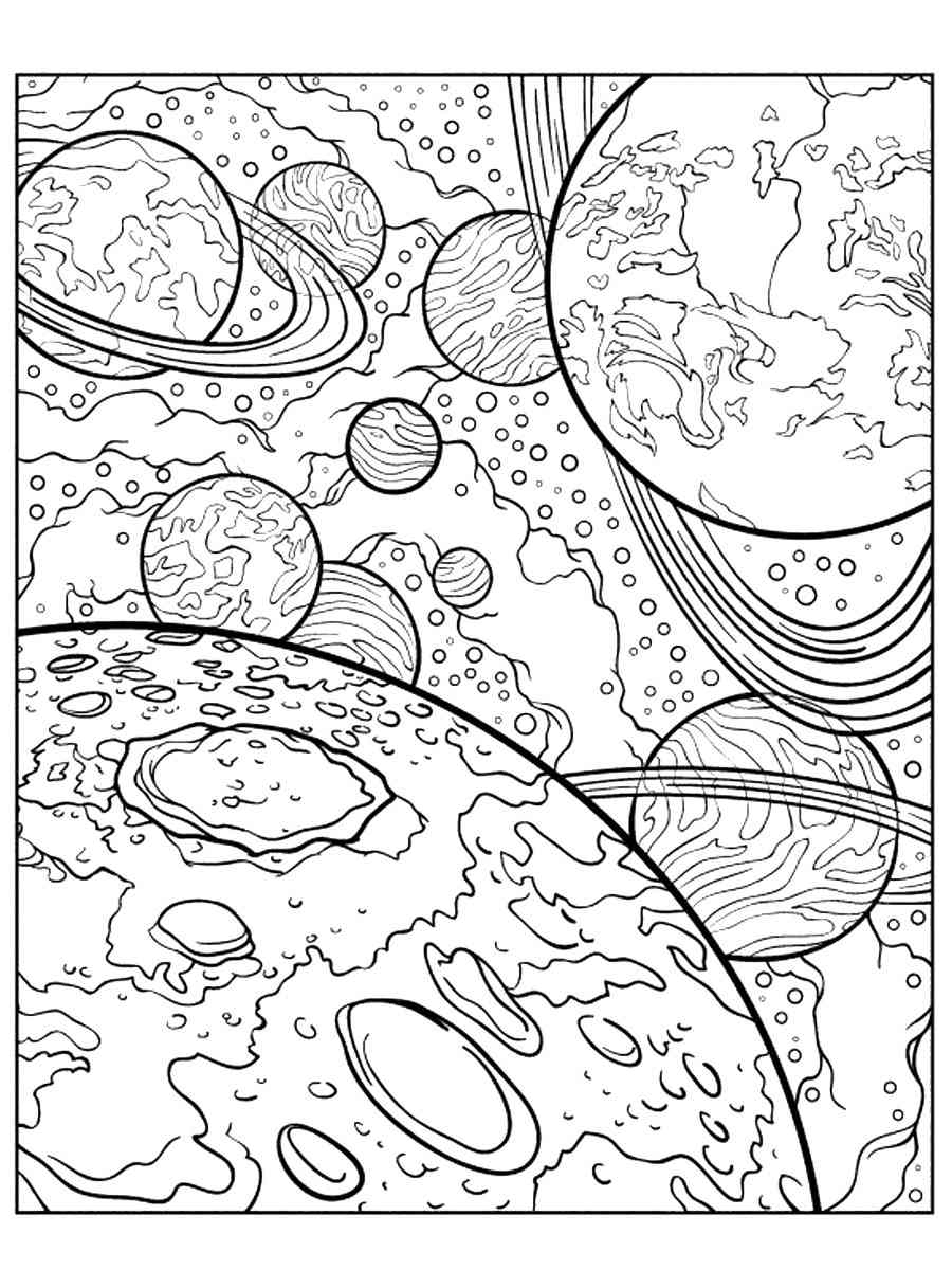 Outer Space Coloring Pages Outer Space Coloring Pages
