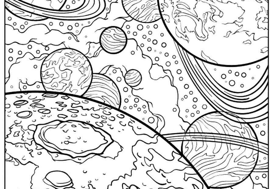 Outer Space Coloring Pages