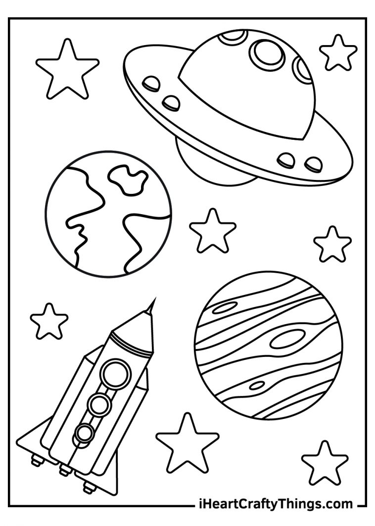 Outer Space Coloring Pages Printable